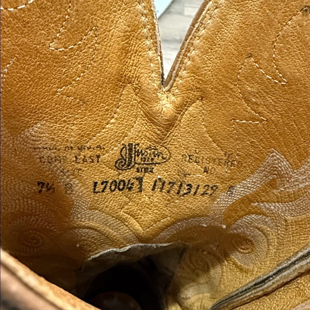 Justin ostrich skin boots - Picture 6 of 6